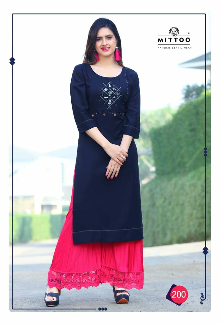 Payal Vol-10 Mittoo Embroidery Rayon Wholesale Kurti Payal Vol-10 Mittoo Embroidery Rayon Wholesale Kurti